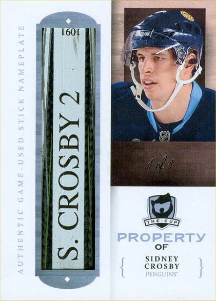 10-11 Upper Deck The Cup Property of Sidney Crosby