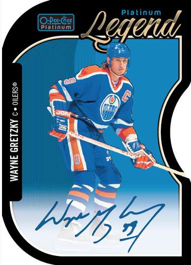 14-15 O-Pee-Chee Platinum Legend Autograph Blue Wayne Gretzky