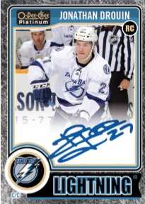 14-15 O-Pee-Chee Platinum Rookie Autograph Jonathan Drouin