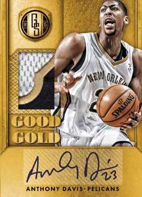 14-15 Panini Gold Standard Basketball Good as Gold Anthony Davis 