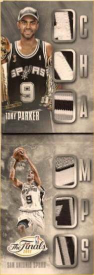 14-15 Panini Preferred Basketball Champs Booklet Tony Parker