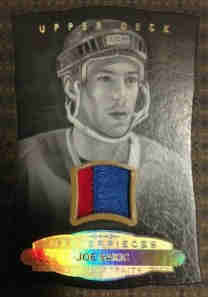 14-15 Upper Deck Masterpieces Black and White Memorabilia Joe Sakic