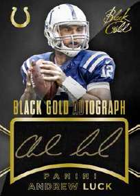 2014 Panini Black Gold Football Black Gold Autograph Andrew Luck