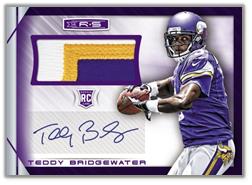 2014 Rookies and Stars Football Teddy Bridgewater Patch Autograph