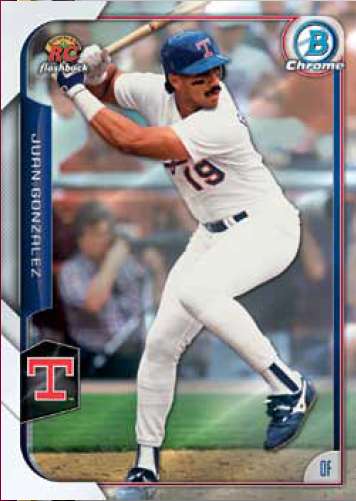 2015 Bowman Baseball Rookie Recollection Insert Juan Gonzalez