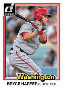 2015 Donruss Baseball 1981 Base Card Bryce Harper