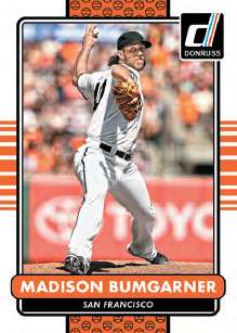 2015 Donruss Baseball Base Card Madison Bumgarner