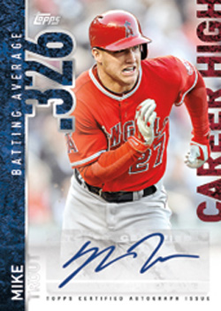 2015 Topps Series 1 Baseball Mike Trout Autograph