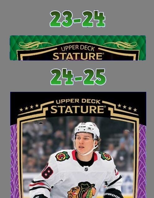 The Visible Difference between 23-24 and 24-25 Stature Hockey Cards